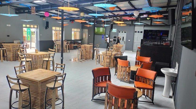 Interior restaurant and bar seating at Lemara Gardens Embakasi