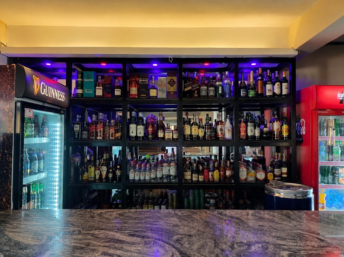 Bar counter with drinks at Lemara Gardens Wamunyu